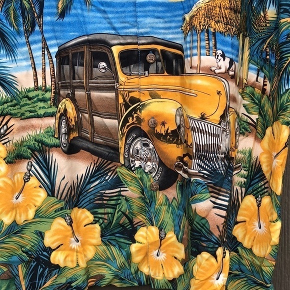 Big Dogs Hawaiian Shirt Size Large EUC - Picture 2 of 8